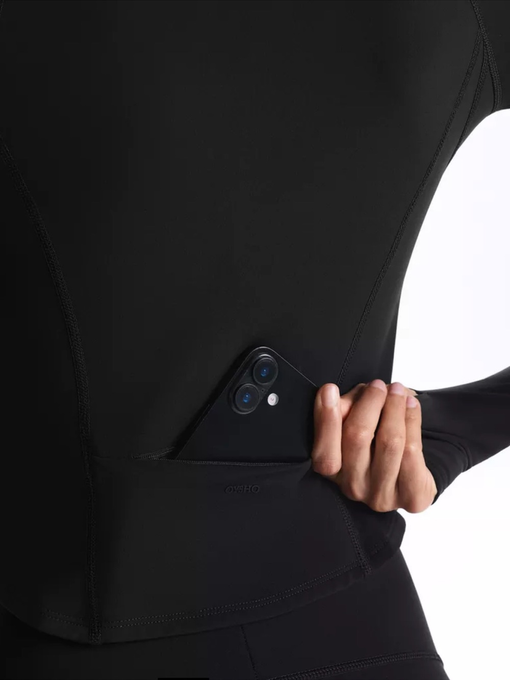 Oysho Women's Black Zip-Up Jacket - Picture 10 of 11